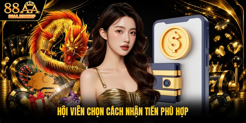 Hội viên chọn cách nhận tiền phù hợp